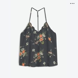Black Floral Tank
